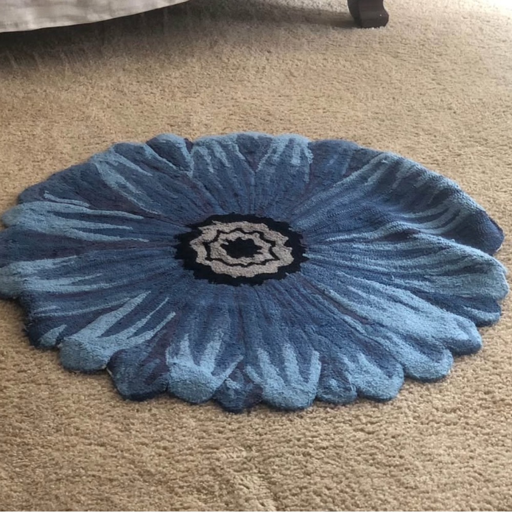 Blue Floral Rug